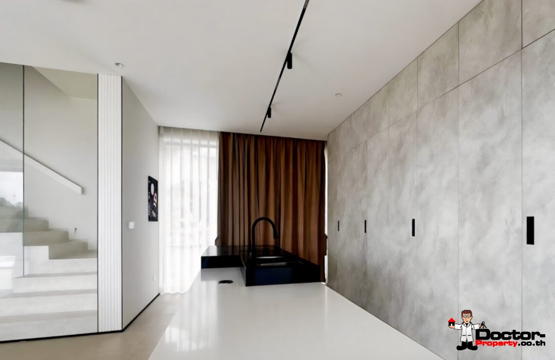 New 4 Bedroom Pool Villa with Sea View in Bang Por, Koh Samui – For Sale